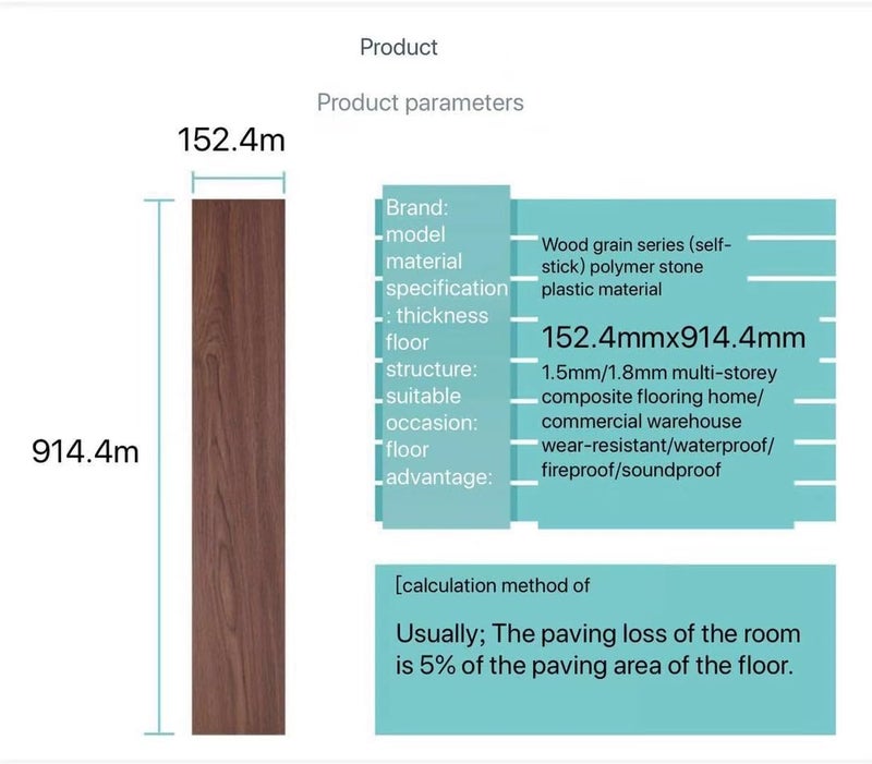 Achim Vinyl Peel and Stick Floor Tile, Self-Adhesive Wood Plank, 10-Pack (15 Square Feet) - 6 Inch Width, 36 Inch Length, 1.2mm - Hickory - Easy DIY Nexus Planks for Any Room by Home Decor - Image 1